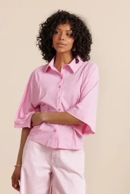 Studio Anneloes Fabienne blouse, pop pink