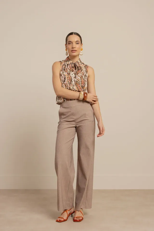 Kimmy feather blouse, multi color