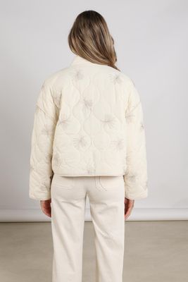 Nukus Jane Jacket Embroidery, Sand