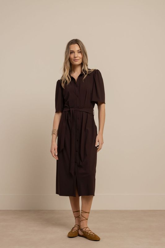 Studio Anneloes Poppy butterfly dress, espresso