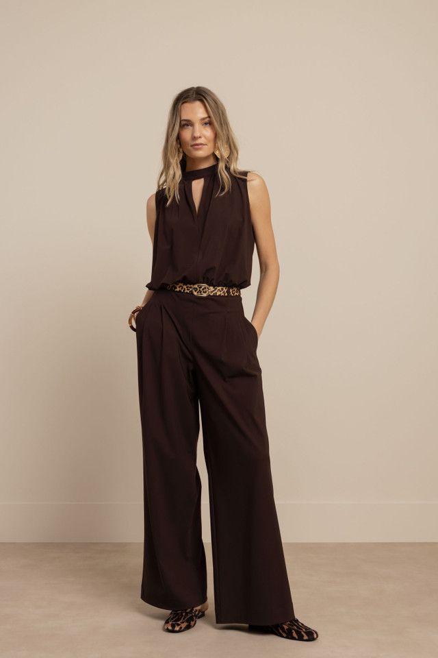 Studio Anneloes Jenna jumpsuit, espresso