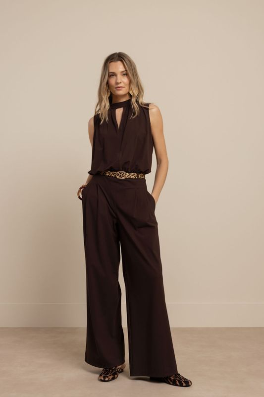 Studio Anneloes Jenna jumpsuit, espresso