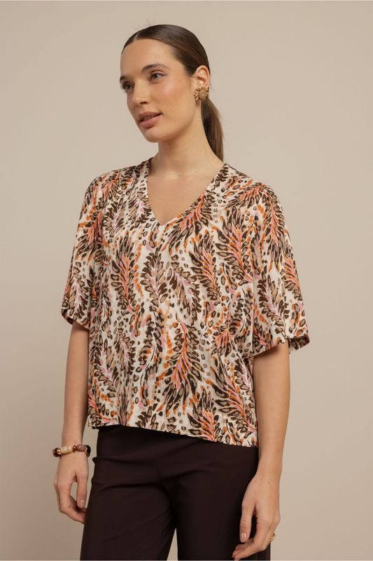 Studio Anneloes Madison feather top, multicolor