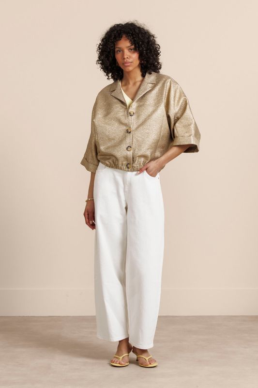 Studio Anneloes Judy dot jacket, latte