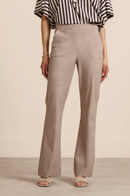 Studio Anneloes Flair linen look trousers, latte