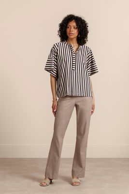 Studio Anneloes Flair linen look trousers, latte