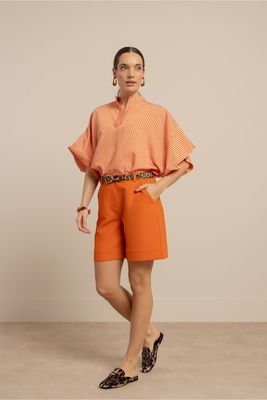 Studio Anneloes Mascha waffle shorts, orchid orange Studio Anneloes Mascha waffle shorts, orchid orange