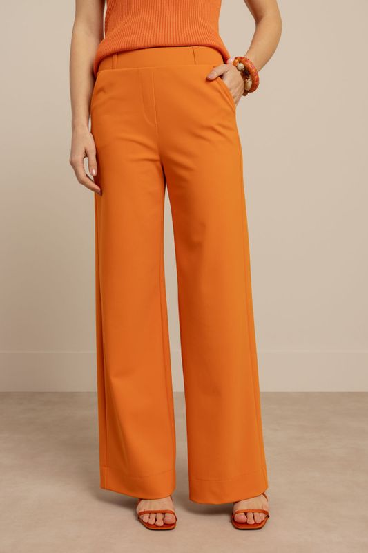 Studio Anneloes Lexie bonded trousers, orchid orange
