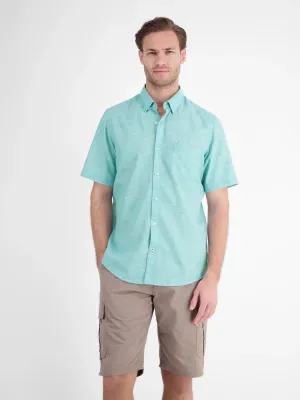 Lerros overhemd met korte mouw, reef blue