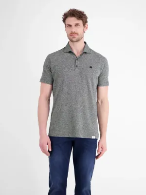 Lerros poloshirt van katoen-linnenmix, classic navy Lerros poloshirt van katoen-linnenmix, classic navy