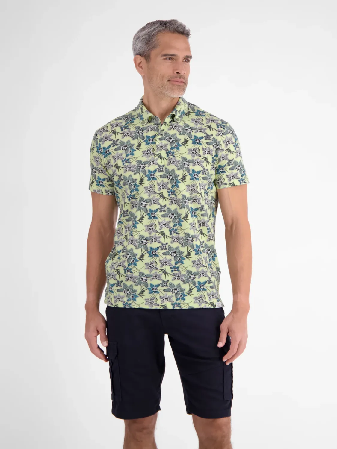 Lerros Zomers poloshirt, lemon water