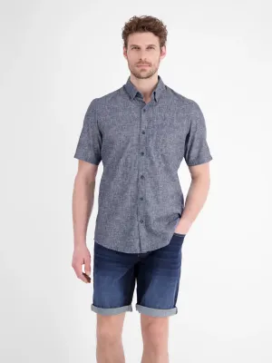 Lerros overhemd met korte mouw, classic navy