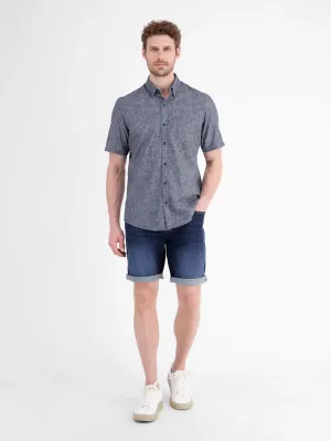 Lerros overhemd met korte mouw, classic navy Lerros overhemd met korte mouw, classic navy