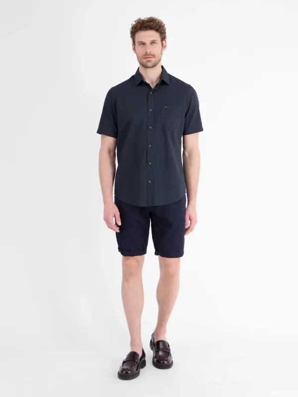 Lerros Casual overhemd met korte mouwen, classic navy