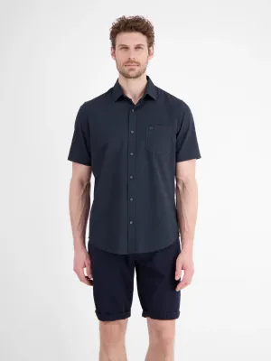 Lerros Casual overhemd met korte mouwen, classic navy