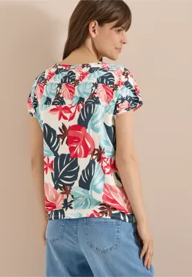 Cecil Shirt met boothals, light alabaster whit