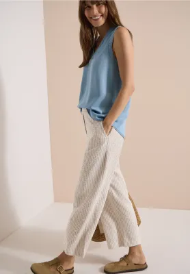 Cecil 7/8 Wide Leg broek, grain beige Cecil 7/8 Wide Leg broek, grain beige