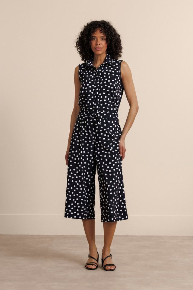 Studio Annloes Bobby dot sls blouse, black/ecru Studio Annloes Bobby dot sls blouse, black/ecru