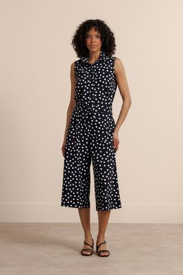 Studio Annloes Bobby dot sls blouse, black/ecru Studio Annloes Bobby dot sls blouse, black/ecru