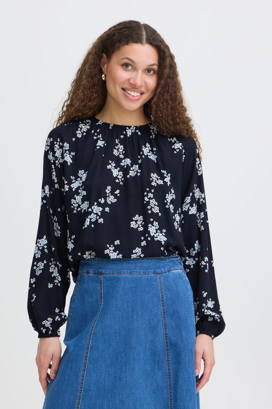 Fransa blouse, SCATTER FLORAL SALUTE