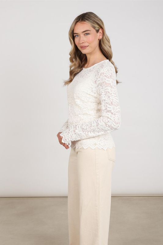 Nukus Wies Top Lace, Off White