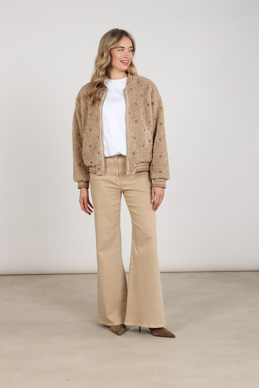 Nukus Henny Jacket Dots, Sand Nukus Henny Jacket Dots, Sand