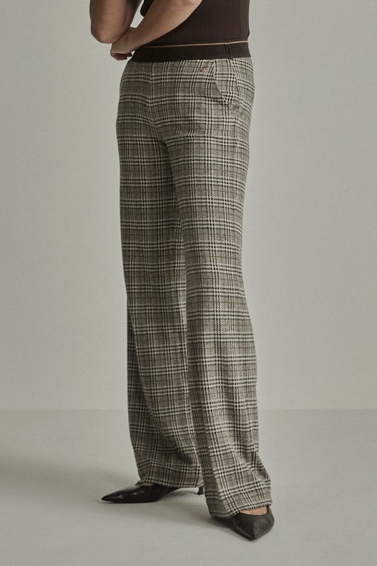 Para Mi Mira (Elastic) - Knitted Jacquards, Zigzag Brown