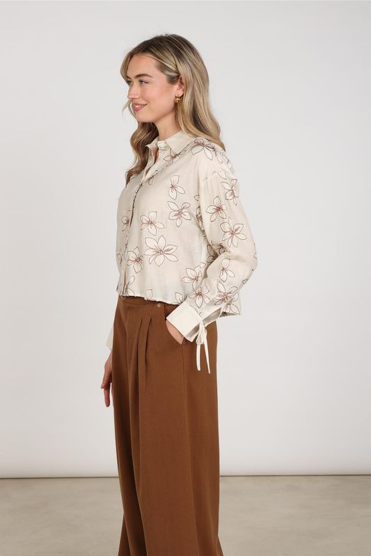 Nukus Bailey Blouse Flower, Sand