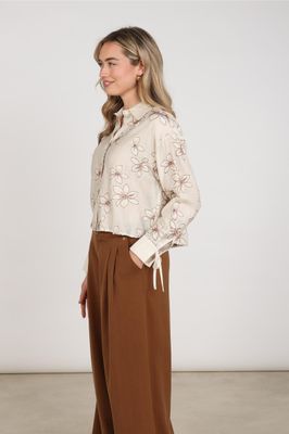 Nukus Bailey Blouse Flower, Sand