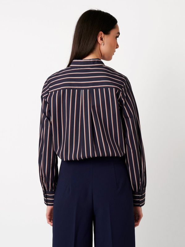 Desoto Lizzy, striped navy mocha