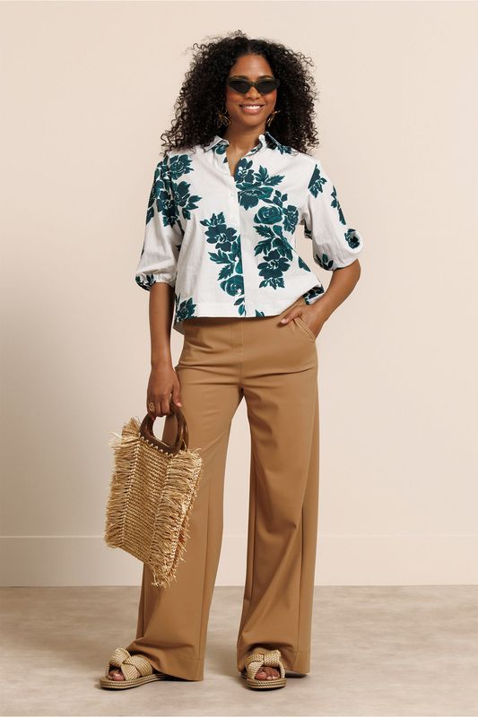Studio Anneloes Lexie bonded trousers, camel