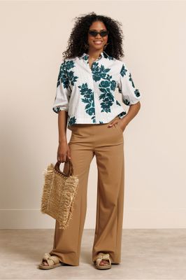 Studio Anneloes Lexie bonded trousers, camel Studio Anneloes Lexie bonded trousers, camel