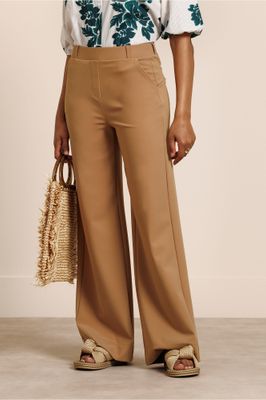 Studio Anneloes Lexie bonded trousers, camel