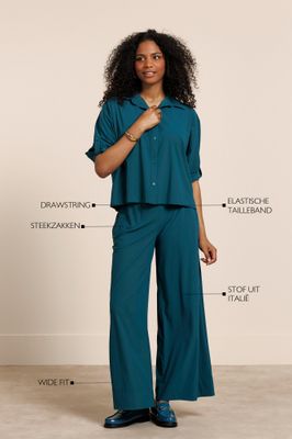 Studio Anneloes Grace trousers, teal