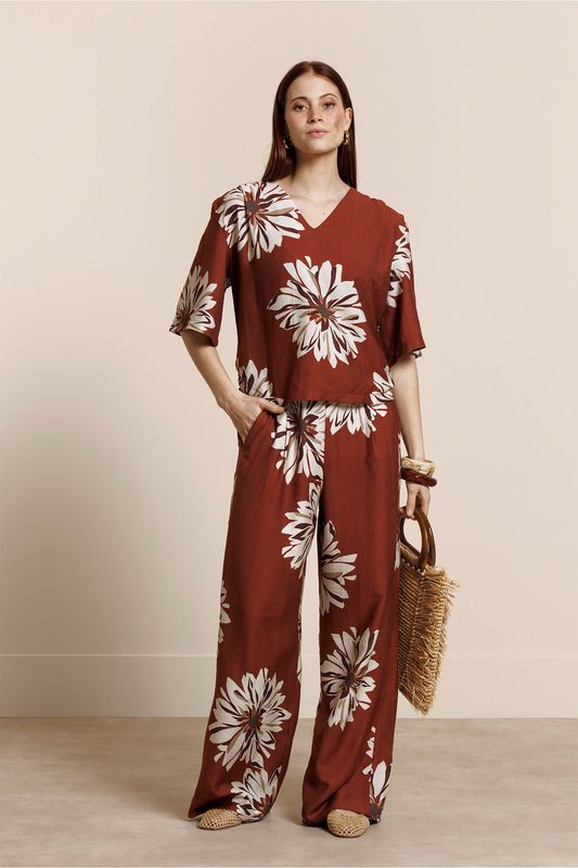Studio Anneloes Maddi jane flower top, rust
