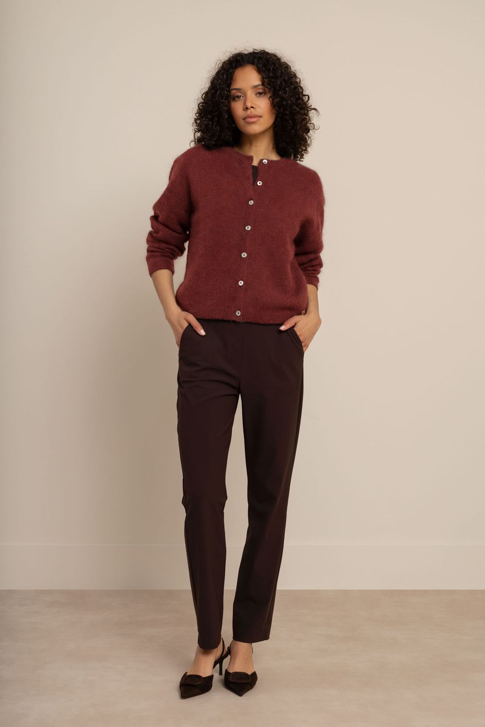Studio Anneloes Bibi cardigan, chestnut Studio Anneloes Bibi cardigan, chestnut