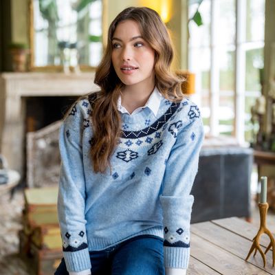 HV Society Pullover Nora, Lightblue