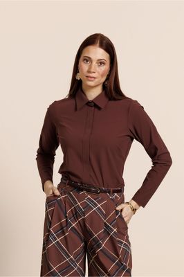 Studio Anneloes Poppy blind shirt, chestnut