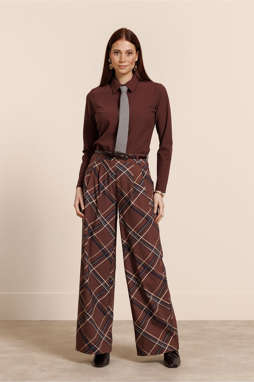 Studio Anneloes Poppy blind shirt, chestnut Studio Anneloes Poppy blind shirt, chestnut
