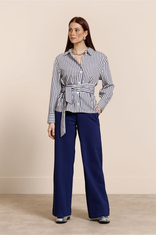 Studio Anneloes Jada poplin stripe blouse, multi color