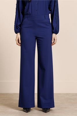Studio Anneloes Lexie bonded trousers, ink blue