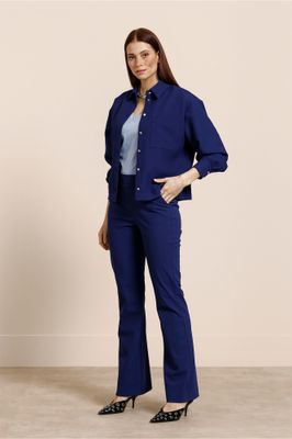 Studio Anneloes Flair bonded trousers, ink blue Studio Anneloes Flair bonded trousers, ink blue