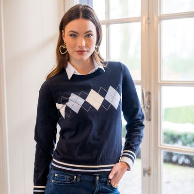 HV Society Pullover Yesinia, Navy
