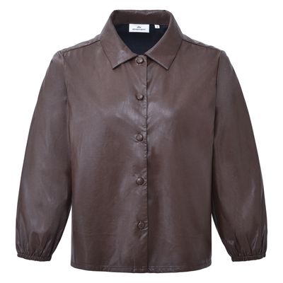 HV Society Blouse Merel, Chocolate HV Society Blouse Merel, Chocolate