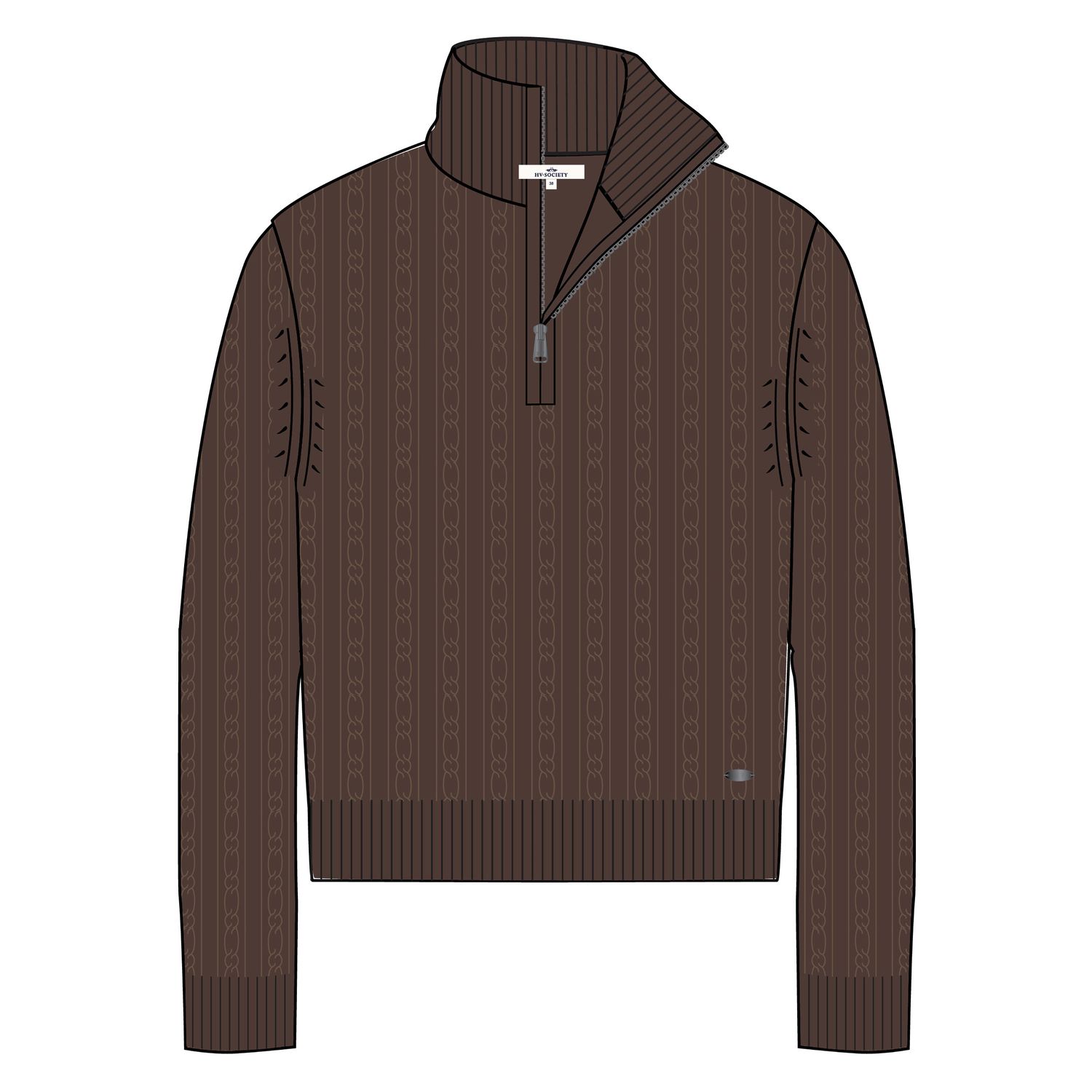 HV Society Pullover Zamara, Chocolate HV Society Pullover Zamara, Chocolate