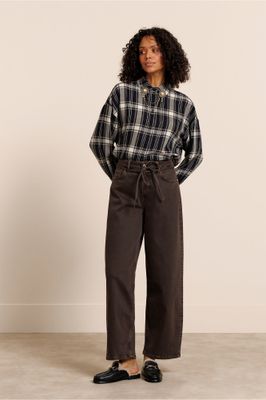 Studio Anneloes Babet denim trousers, espresso