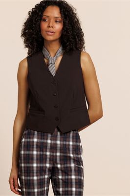 Studio Annloes Emile gilet, espresso