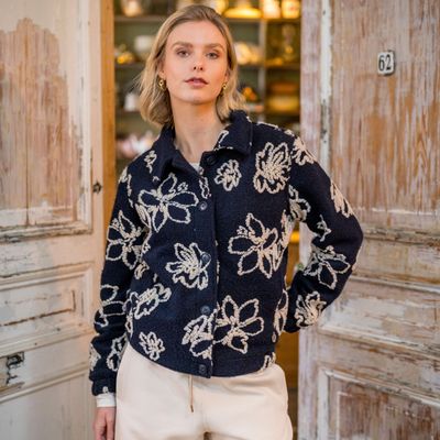 HV Society Cardigan Liva, Navy