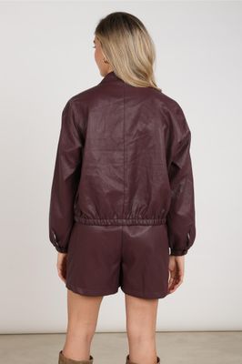 Nukus Dominique Jacket PU, Cherry
