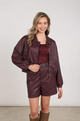 Nukus Dominique Jacket PU, Cherry